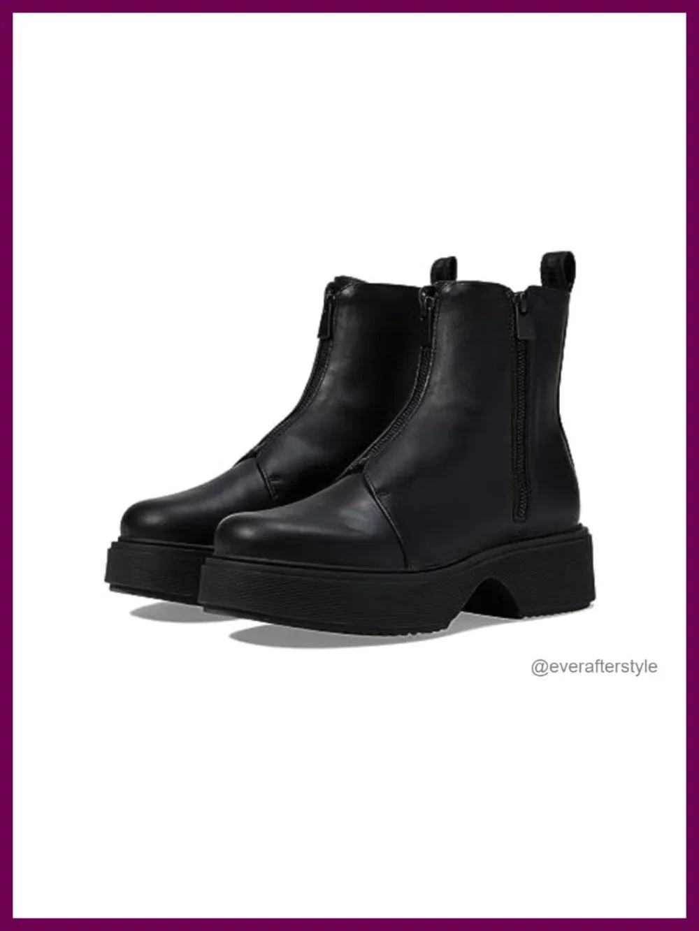 Platform Chelsea Ankle Boots in Black - Women